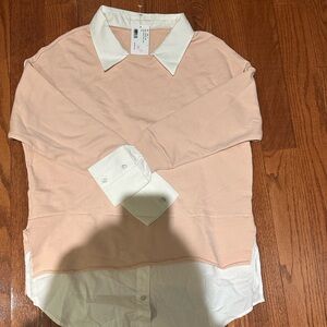 NWT NSF Twofer Sweater - pink from Intermix